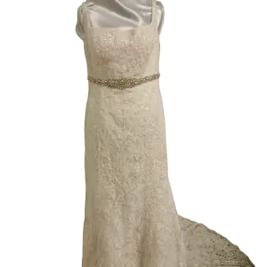 Laced Wedding Dress with Belt
