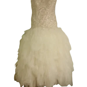 Strapless Beaded Top Wedding Dress